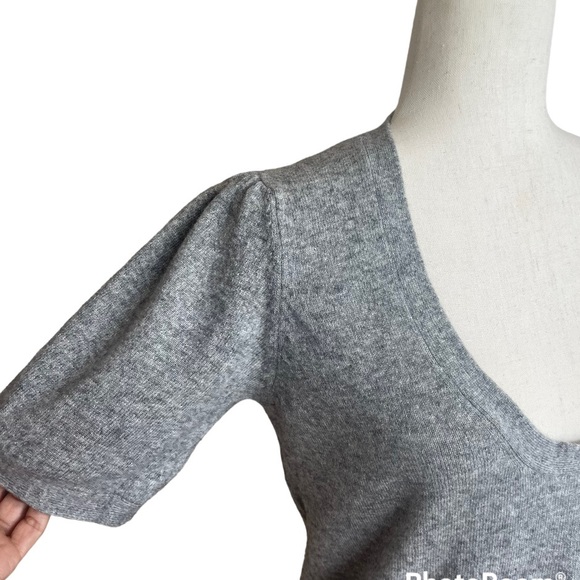 IRO dress sweater wool / modal short dress gray size M VGC - Picture 5 of 14